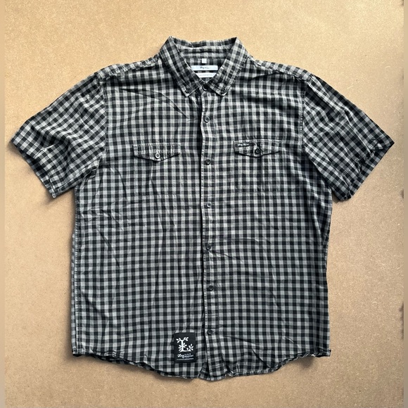 LRG Checkered Button-Down Shirt - Picture 1 of 6